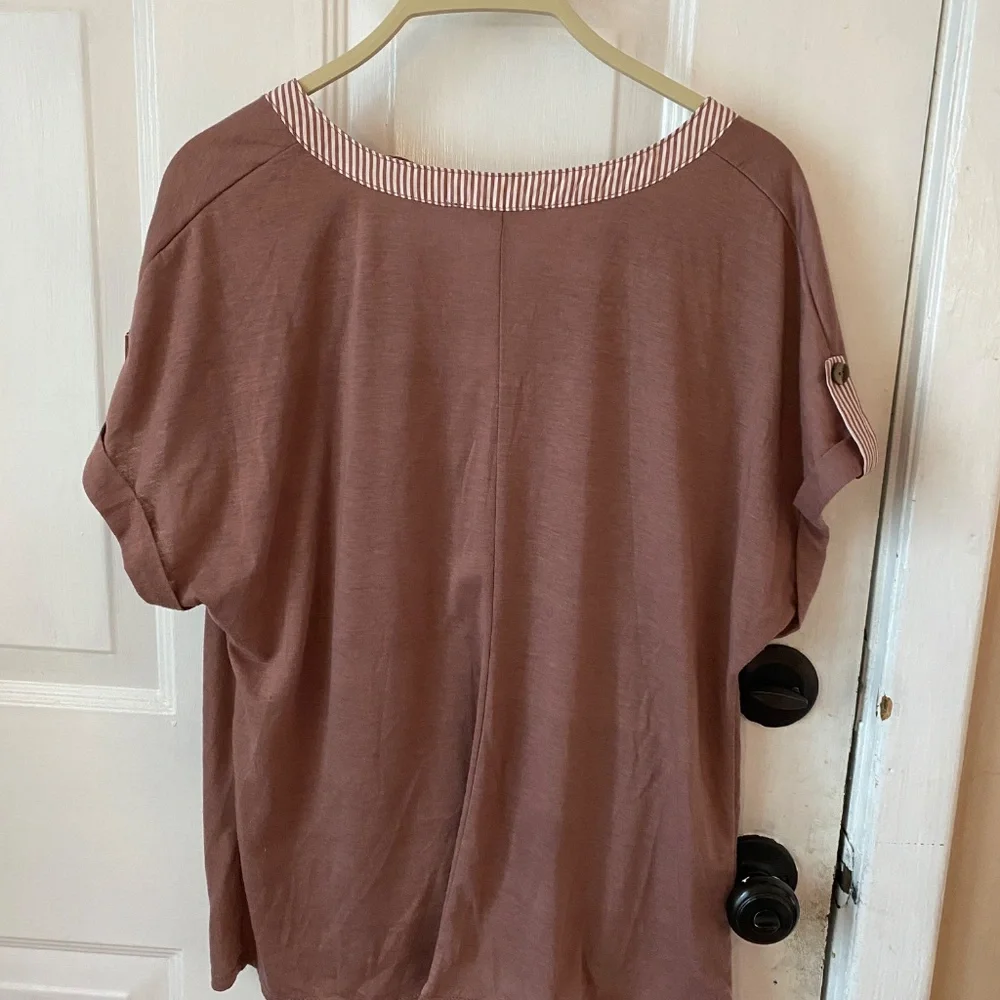 IVY & RIDGE DUSTY ROSE L TOP - Picture 2 of 3